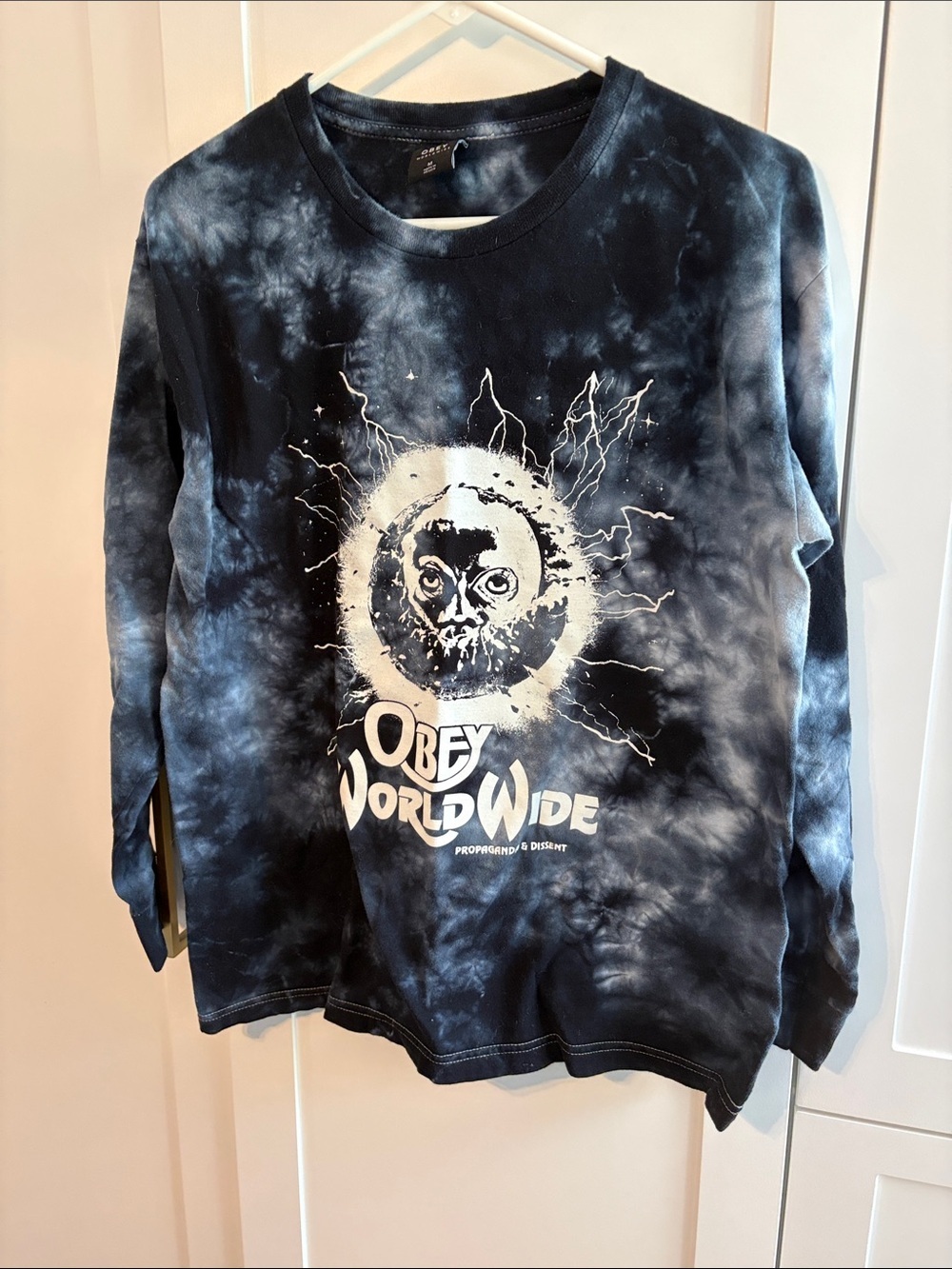 Obey specialty tie-dyed long sleeve tshirt